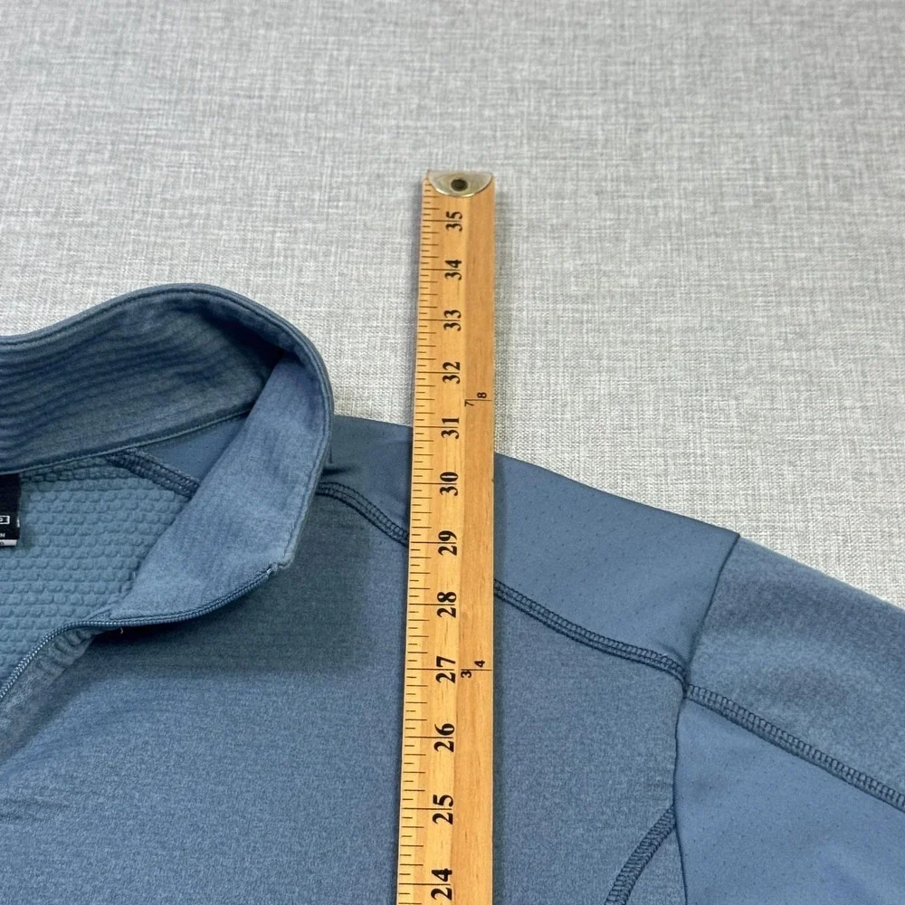 Nike Golf 1/4 Zip Thermal Shirt Pullover Mens 2XL Blue Long Sleeve Mock Collar